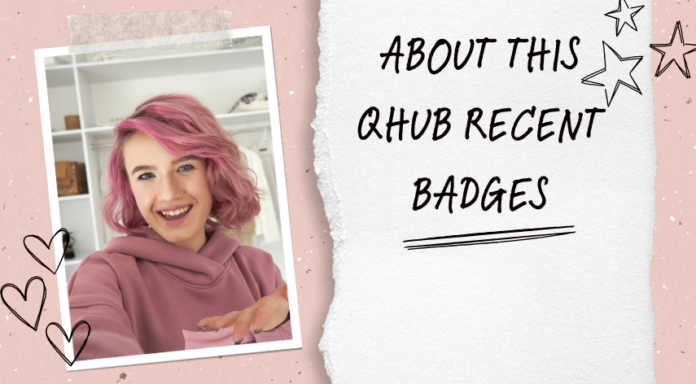 about this qhub recent badges